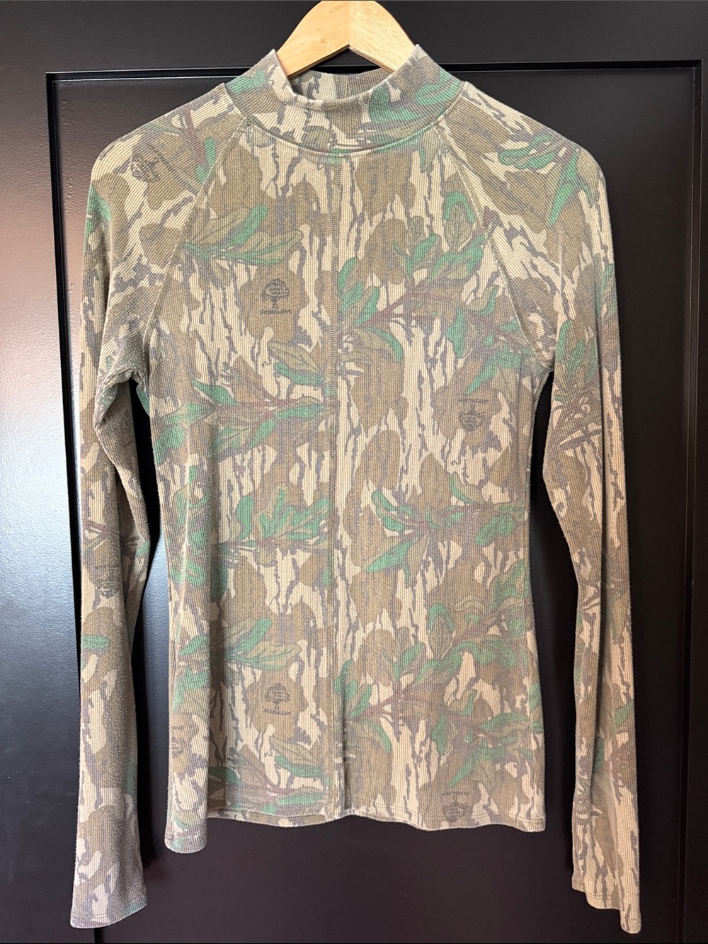 Tribe Kelley x Mossy Oak Ribbed Mockneck - Greenleaf